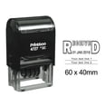 thumbnail image 1 of Printtoo Dater Stamp Self Inking With Received & Custom Text Line Office Stationery Date Rubber Stamp-Black, 1 of 1