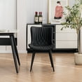 thumbnail image 5 of YOUNIKE Dining Chairs with Metal Legs Wing Backrest Set of 2 Upholstered Dinner Side Chair, Black, 5 of 10