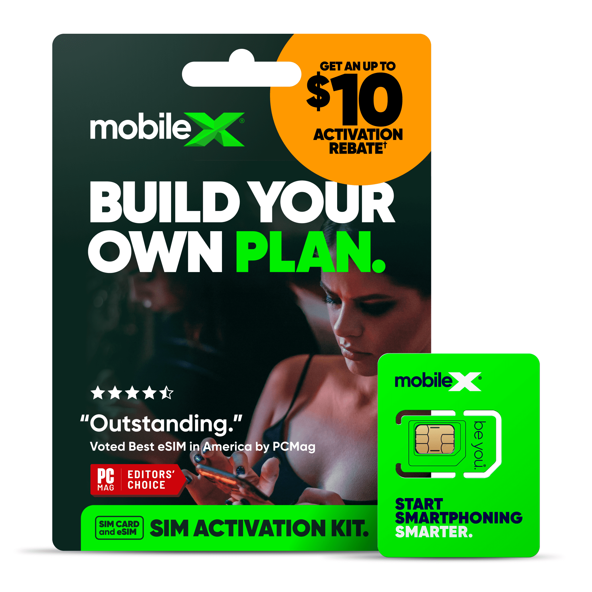 MobileX Prepaid XL SIM Card & ESIM Activation Kit - Build Your Own Plan Choose A Plan Pay Monthly Or Save On Multi-Month Plans 5G Ultra Wideband & 4G LTE Access Up To $10 Activation Rebate