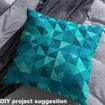 thumbnail image 2 of jejeloiu Teal Cyan Blue Fabric by the Yard 5 Yards, Contemporary Minimalist Home Decor Fabric by the Yard, Geometric Triangle Sewing Fabric, Breathable Home Decor, 2 of 6