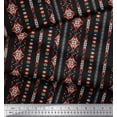 thumbnail image 3 of Soimoi Rayon Crepe Fabric Ikat Southwestern Fabric Prints by Yard 46 Inch Wide, 3 of 3