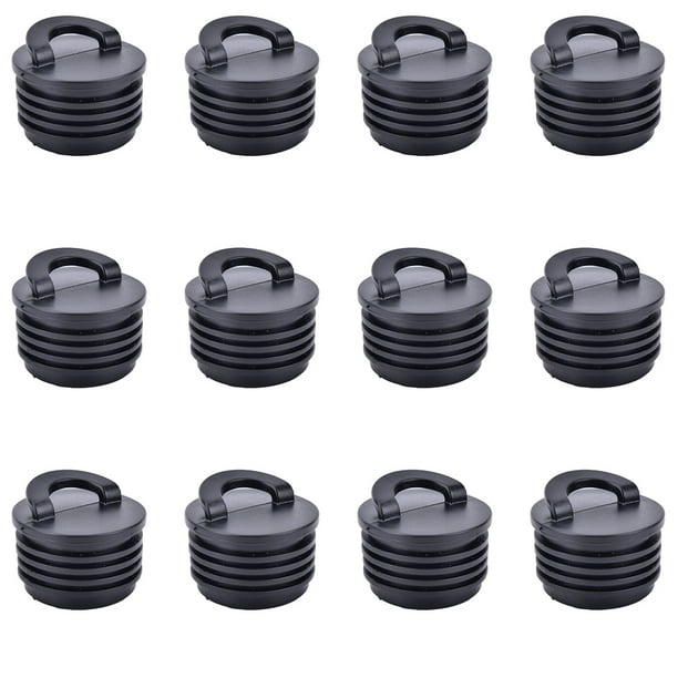 xinxixnxx 12 Pieces Kayak Scupper Stopper Ship Canoe Dinghy Drain Holes Rubber Stoppers