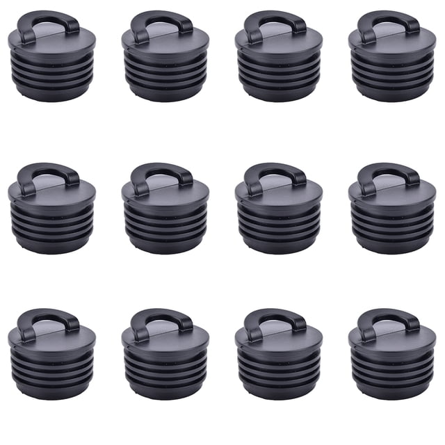 Speravity Tapón de drenaje para Kayak, 12 Uds., bote inflable, canoa, yate, agujeros de drenaje, tapones universales para deportes acuáticos, Bombillas para automóviles 3.8 cm