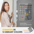 thumbnail image 4 of Clear Acrylic Magnetic Calendar for Refrigerator- Sleek Dry Erase Board & Chore Chart for Fridge, Perfect Family Organizer, Includes 5 High-Contrast Markers for Stainless Steel & White Kitchens, 4 of 7
