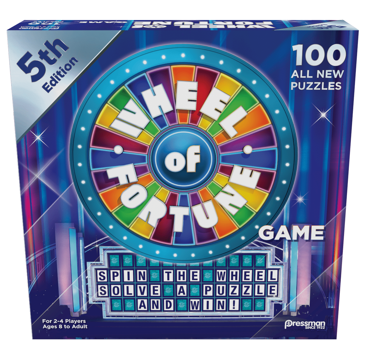 Pressman Wheel Of Fortune Game: 5Th Edition - Spin The Wheel, Solve A