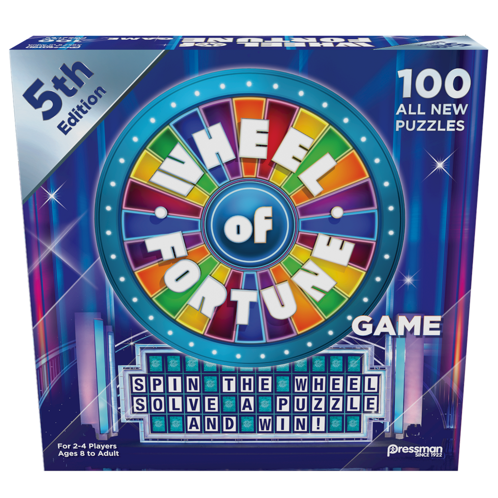 Pressman Wheel Of Fortune Game 5th Edition Spin The Wheel Solve A