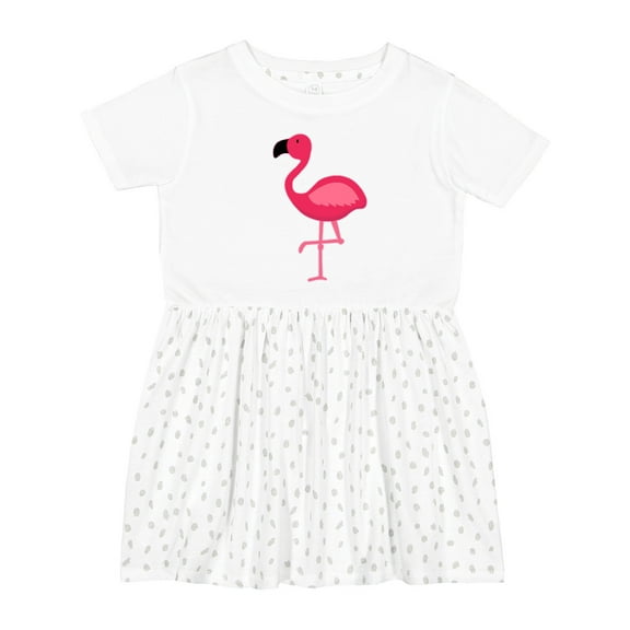 Inktastic Pink Flamingo Girls Toddler Dress