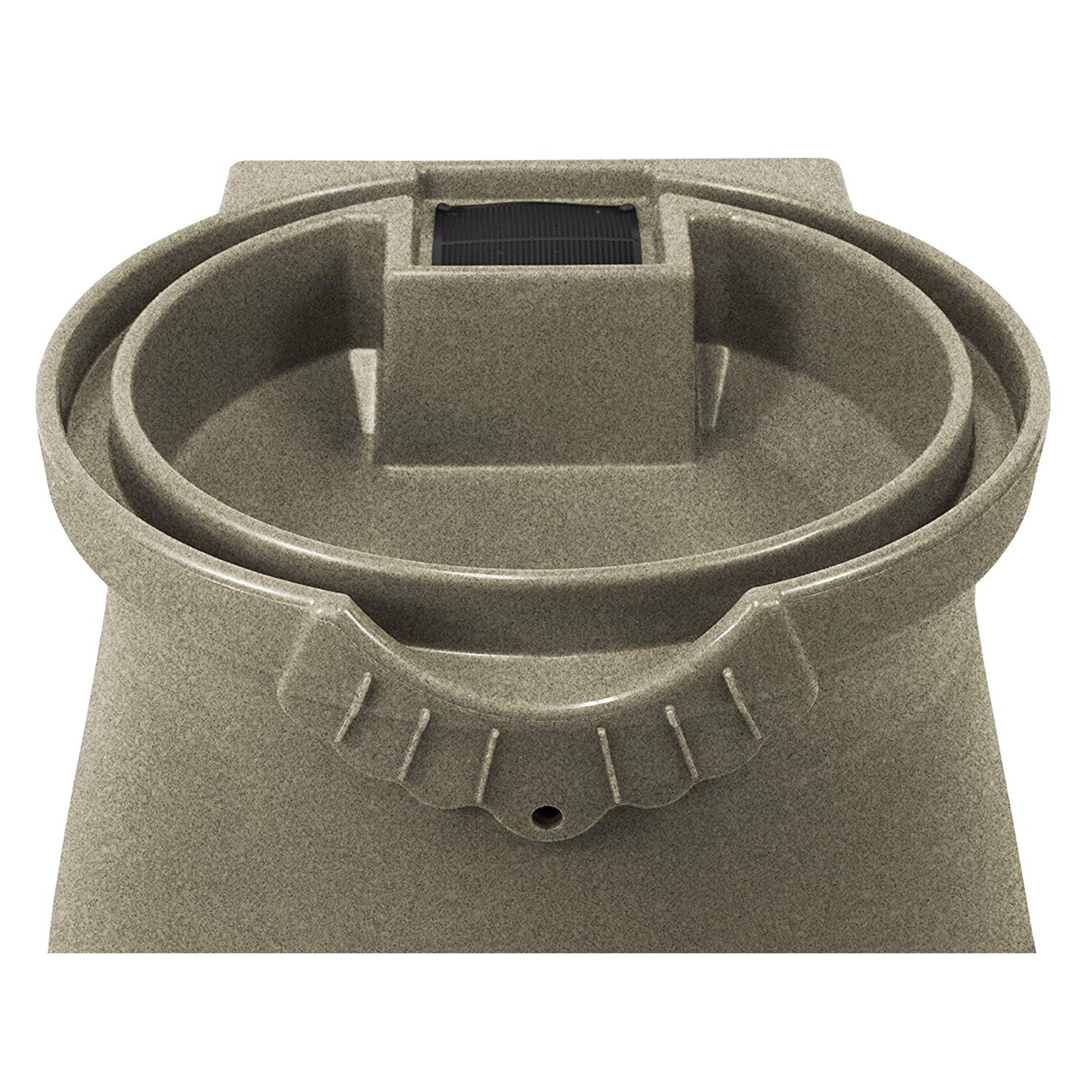 Good Ideas Rain Wizard 50 Gal Plastic Rain Barrel Urn, Sandstone (2 Pack)