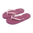 thumbnail image 4 of GPOECD Comfortable Flip Flops for Women Summer Color Block Flat Sandals -On Beach Footwear Casual Style Summer Slippers for Women Z03_Purple,6.5, 4 of 7