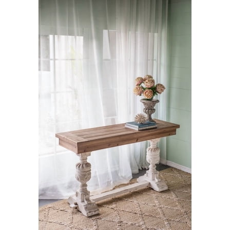 Space-Saving Wood-Look Coffee Table for Dining Room or Home Use