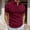 Red, variant on Bcfgryg Men's Summer Solid Color Athletic Casual Style Zipper Lapel Short Sleeve Shirt Men's Collared Shirts