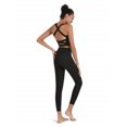 thumbnail image 7 of Womens Longline Sports Bras Strappy Open Back Workout Tank Tops for Yoga Running Fitness Daily Wear, 7 of 7
