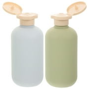 LIFKOME  2 Pcs Empty Bottles Plastic Travel Shampoo and Conditioner Dispenser Refillable