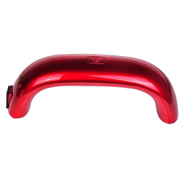Qarigey Secador de uñas USB de 9 W, lámpara LED portátil, luz de terapia de uñas, Mini lámpara USB duradera, máquina de curado de barniz de Gel Cuidado de uñas rojo Qarigey MJ1183-01