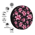 thumbnail image 4 of Zufioo Lilies Flowers Print Car Tire Dust Cover, Adjustable Tire Protector Cover Anti-UV, Car Accessories for Trucks, SUVs, Vans-14 inch, 4 of 6