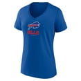 thumbnail image 2 of Women's Royal Buffalo Bills Logo Team Lockup V-Neck T-Shirt, 2 of 3
