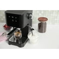 thumbnail image 6 of Mainstays 15 Bar, 2-Cup Black Matte Espresso Machine With Swivel Steam Frother, 6 of 15