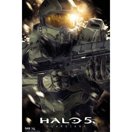 Halo 5 Guardians Gaming Poster Print Master Chief Size 24