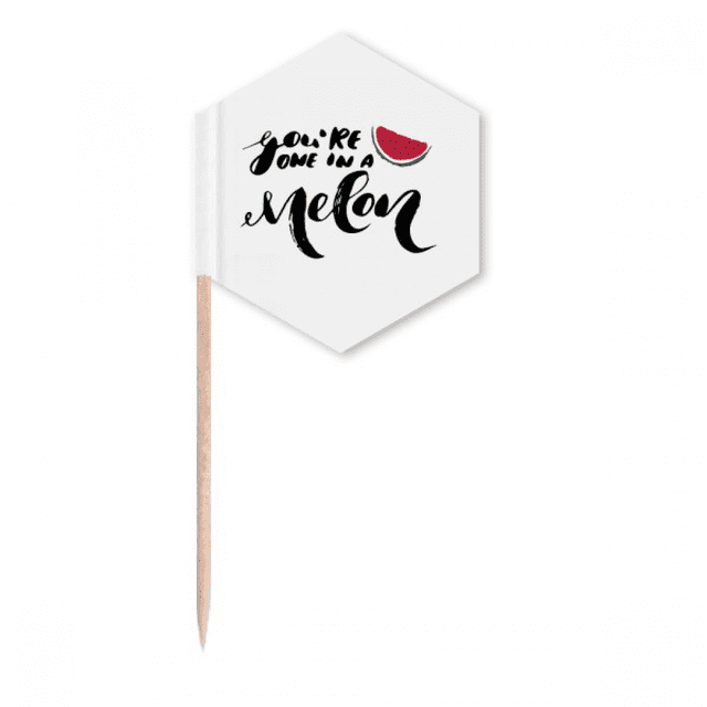 you are in a melon quote style toothpick flags cupcake picks party celebration