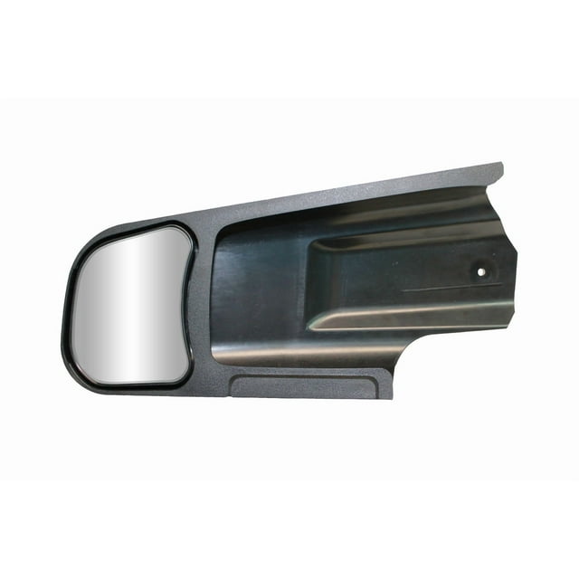 CIPA USA Exterior Towing Mirror 10971 Slide On; Non-Extendable; Glass Manual Adjust; Without Turn Signal Indicator; Without Heat; Non-Folding; Black; Single