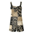 thumbnail image 4 of Xyxonk Jumpsuits for Women Casual Sexy Adjustable Straps Jumpsuits with Pockets Summer Loose Fit Romper Dressy Casual Sleeveless Floral Short Overalls Navy L, 4 of 4