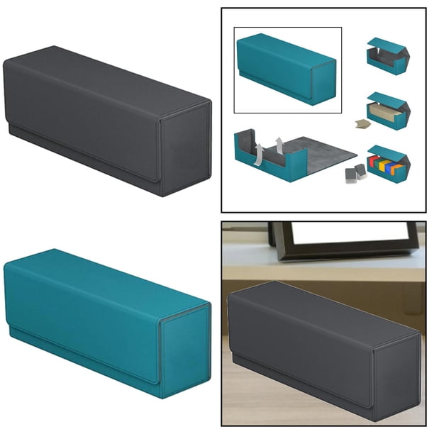 Estuche de baraja de cartas,Juegos de cartas coleccionables de cuero Card Deck Case,Cajas para mazos de cajas de almacenamiento de tarjetas coleccionables,Deck deck box caja CUTICAT Estuche de baraja de cartas