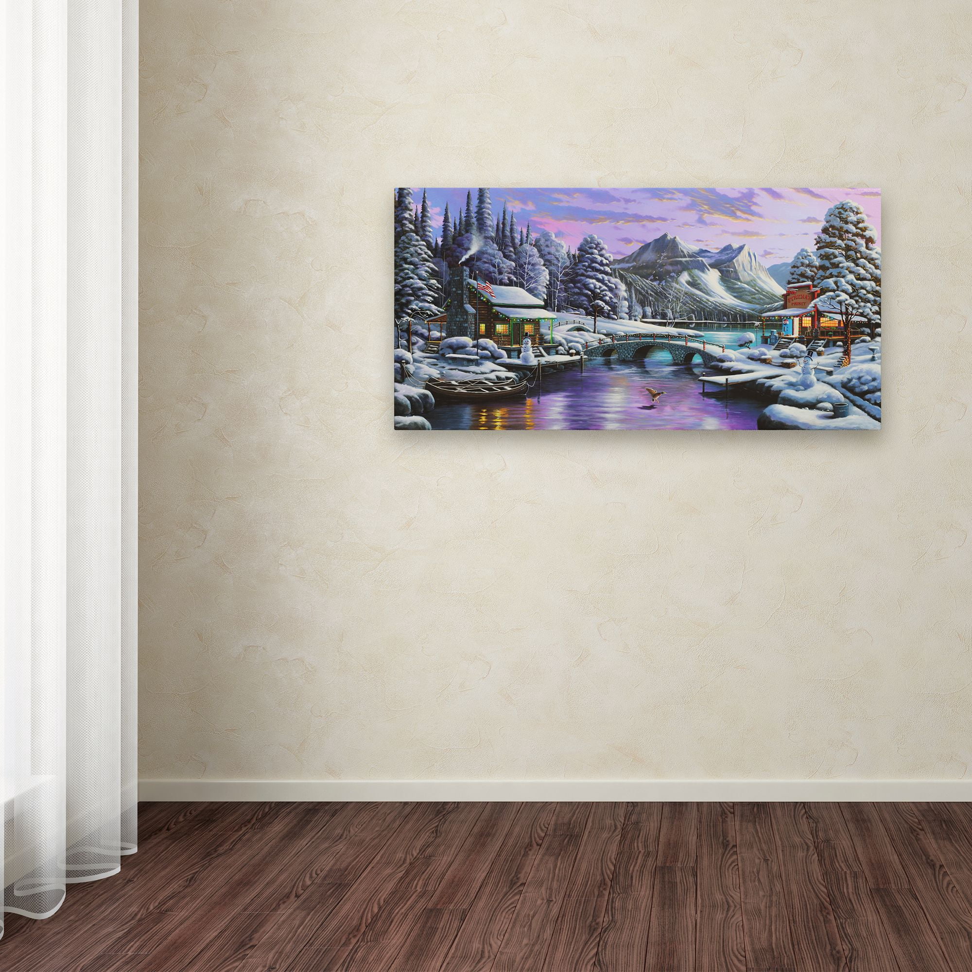 Trademark Fine Art 'White Christmas' Canvas Art by Geno Peoples