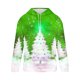 thumbnail image 3 of Sudadera con capucha para hombre, informal, con cordón, estampado navideño, deportiva, blusa de poliéster, 3 of 4
