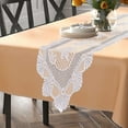 thumbnail image 5 of SLYNSHome Lace Table Runner - 13.7x45.3 inch - Hollow Out Embroidered Table Runners with Flower for Wedding Holiday Dinner Party Bridal Shower Decorations, 5 of 7