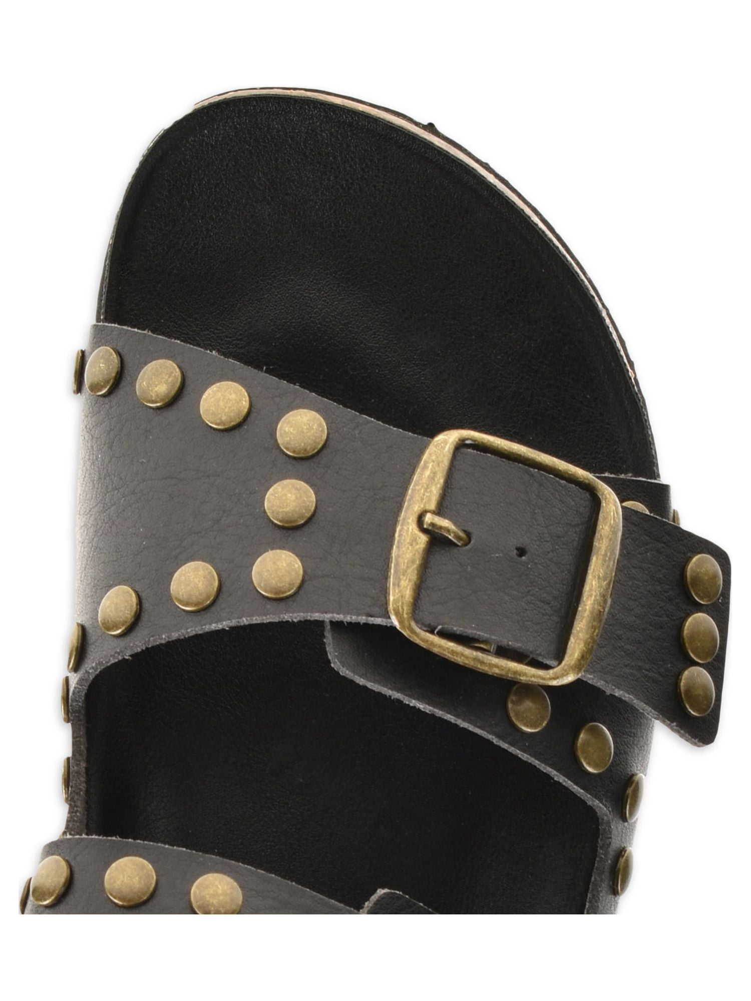 PORTLAND by Portland Boot Company Women's Studded Footbed Sandals