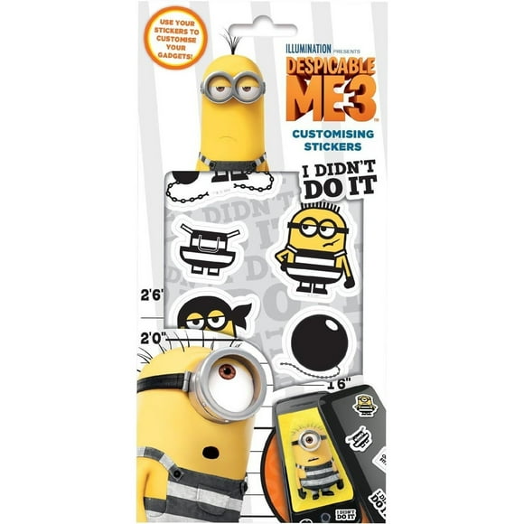 Despicable Me Ensemble de 3 Autocollants