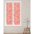 thumbnail image 2 of Window Privacy Film, Coral Red Coral UV Sun Blocking Window Tint Film Heat Control One Way Blackout Window Film, Spring Summer Coastal Nautical Ocean Beach Non Adhesive Static Cling 29.5x118 In, 2 of 7