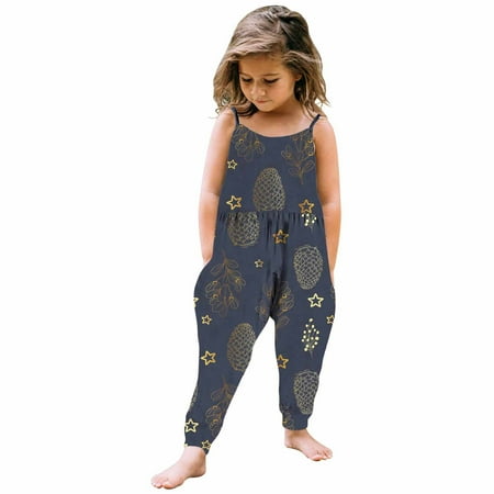 

Infant Baby Girl T-Shirt Tops Overalls Christmas Suspender Jumpsuit Outfits