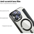 thumbnail image 4 of HCTian Wallet Case for iPhone 16 Pro Max /16 Pro/16 Plus/16,Flip Folio Leather Plating Phone Shell Magnetic Charging Crystal Clear Back Cover, 4 of 7