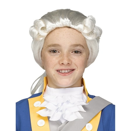 Child George Washington Costume Colonial Wig