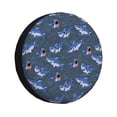 thumbnail image 1 of Bingfone Requin Cartoon pour Pneu de Rechange Protecteurs de Roues Universels Résistants aux Intempéries pour Remorque de Voyage RV SUV Camion-16 Pouces, 1 of 6