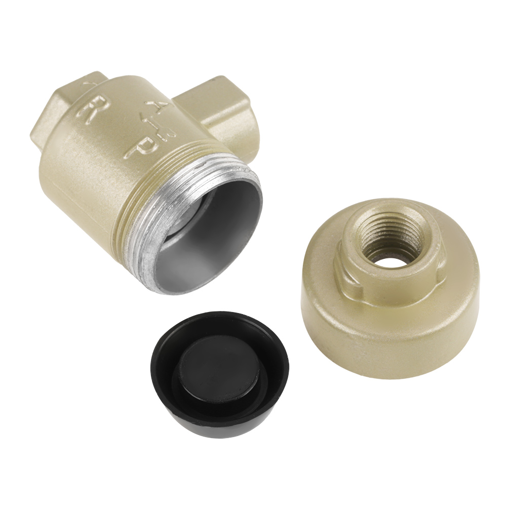 Mgaxyff Threaded 1/4 BSPT Aluminum Oneway Quick Exhaust Air Pipe Valve Replacement Accessory