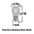 thumbnail image 5 of Novelty Lights S14 Warm White LED Edison Outdoor String Lights with 25 Bulbs Vintage Bulbs Black Wire 37.5 Feet, 5 of 6