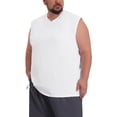 thumbnail image 4 of INSPIRE CHIC Inspired Men's Big & Tall V-Neck Solid Sleeveless Comfortable Breathable Casual Tank Top XL White, 4 of 5