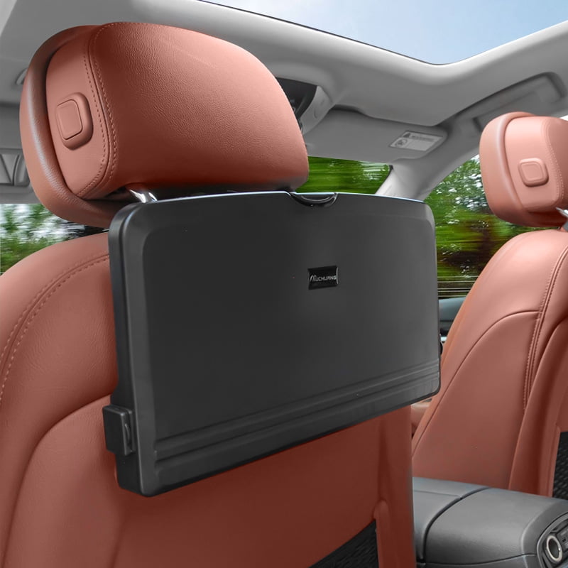 Foldable Car Seat Back Tray – Multi-Function Portable Desk for Eating, Drinking, Writing & Laptop Work, Universal Interior Accessory