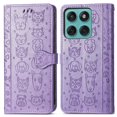 thumbnail image 4 of Funda Cartera FOXDOCK para Motorola Edge 60 , Flip PU con Relieve de Gatos y Perros, Tarjetero y Soporte, 4 of 6