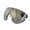 Silver, variant on YAHHU Anti-UV Anti-Scratch Motorcycle Helmet Lens Fashion Visor Wind Shield Replacement Universal for Standard 3-Snap Open Face Helmets (9.05 inches / 23 cm) - Silver