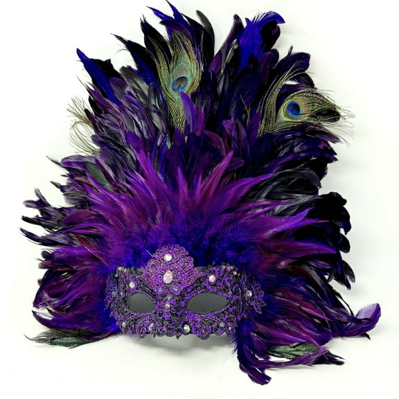 Masquerade Mask Costume Venetian Feather Party Ball Masks For Halloween Mardi Gras Cosplay Wedding