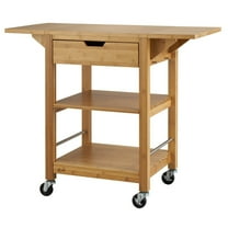 Trinity  EcoStorage® Kitchen Cart w/ Drop Leaves, Bamboo