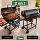 thumbnail image 4 of Asador de Carbon Ahumador Jardimex Parrilla 70cm Mesa Frontal Cenicero, 4 of 7