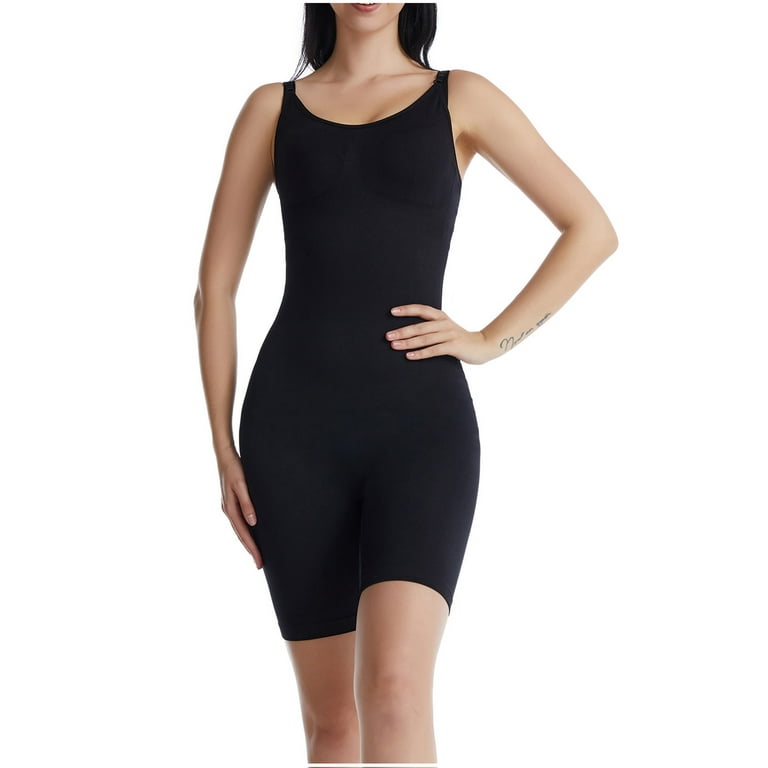 Shapewear Bodysuit for Women Tummy Control Colombianas Waist Trainer Butt  Lift Body Shaper Slim Fit Soft Breathable Halter Top Jumpsuit 