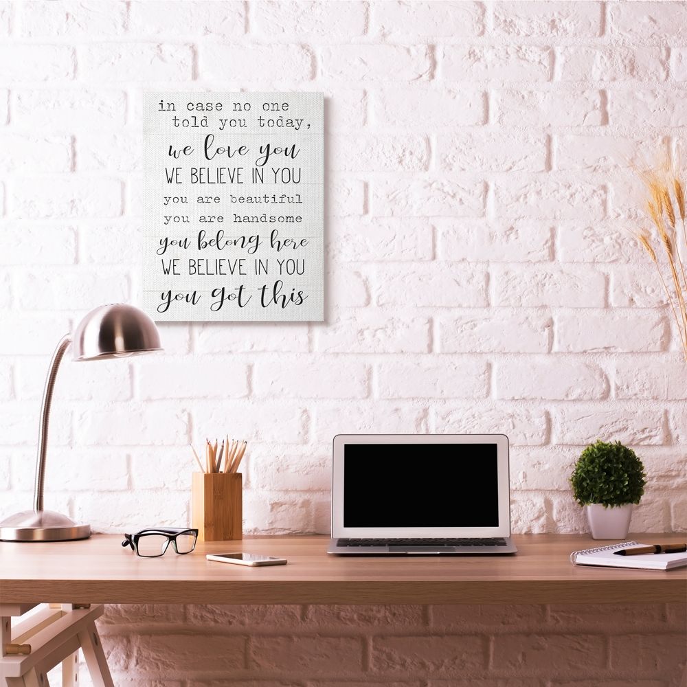 You Got This Inspirational Family Home Word Design Oversized Stretched Canvas Wall Art by Daphne Polselli