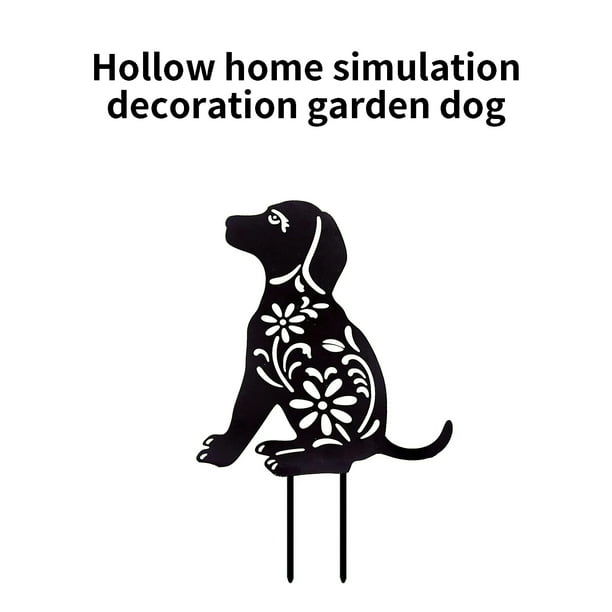 ViiTech Acrylic Dog Silhouette Realistic Dog-Shaped Yard