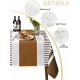 thumbnail image 2 of Modern Brown Table Cloth, Boho Contemporary Geometric Striped Waterproof Tablecloth for Square Tables, Reusable Washable Fabric Table Cover for Restaurant Kitchen Dining Tables 60"x60", 2 of 6