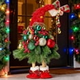 thumbnail image 4 of indoor christmas tree 16 In Christmas Tree Gnome Figures Table Decoration Small Christmas Dwarf Handmade Gnomes Tree Decoration For Desktop office christmas decorations, 4 of 4